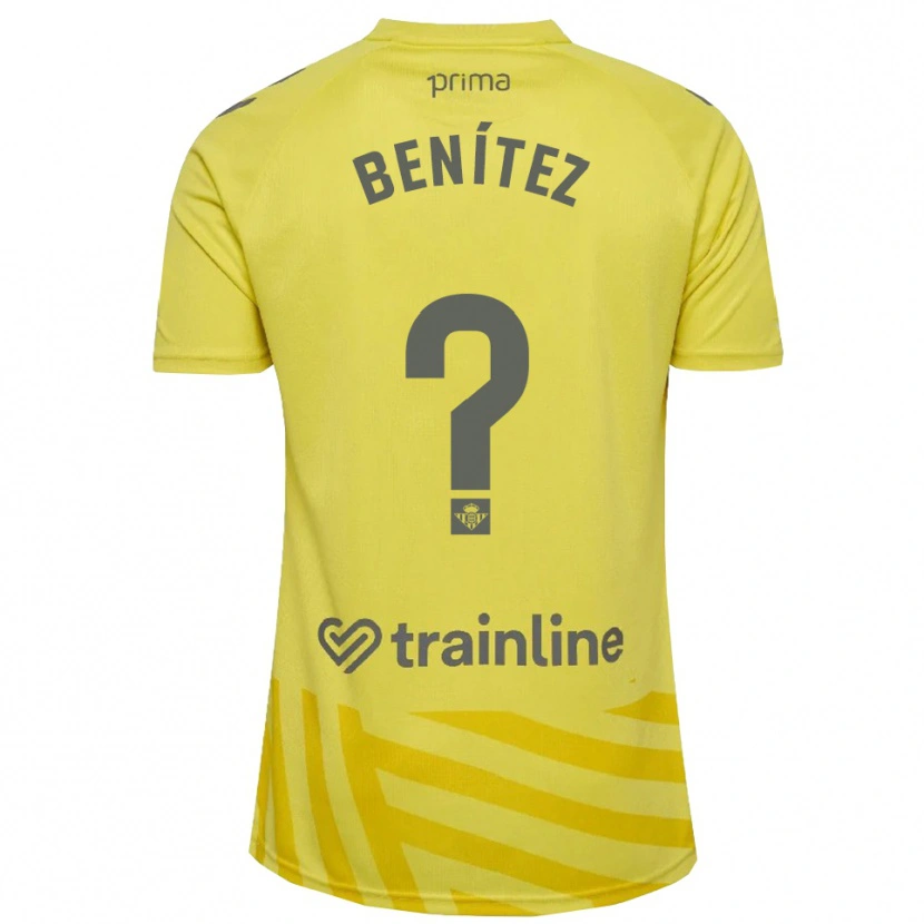 Danxen Barn David Benítez #0 Gul Grå Keeperdrakt 2025/26 Skjorter T-skjorte