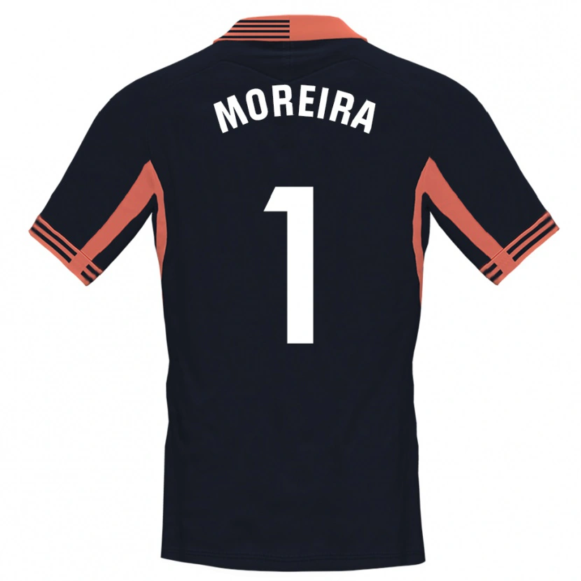 Danxen Barn Yago Moreira #1 Svart Hvit Oransje Keeperdrakt 2025/26 Skjorter T-skjorte