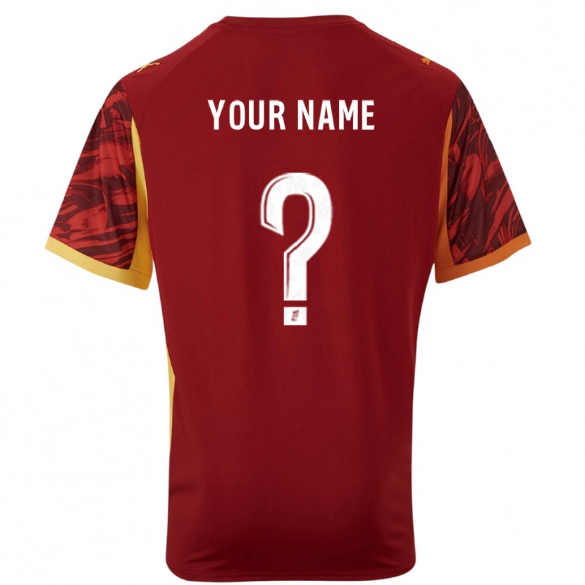 Danxen Barn Olympique Marseille Burgunder Brun Keeperdrakt 2025/26 Skjorter T-skjorte