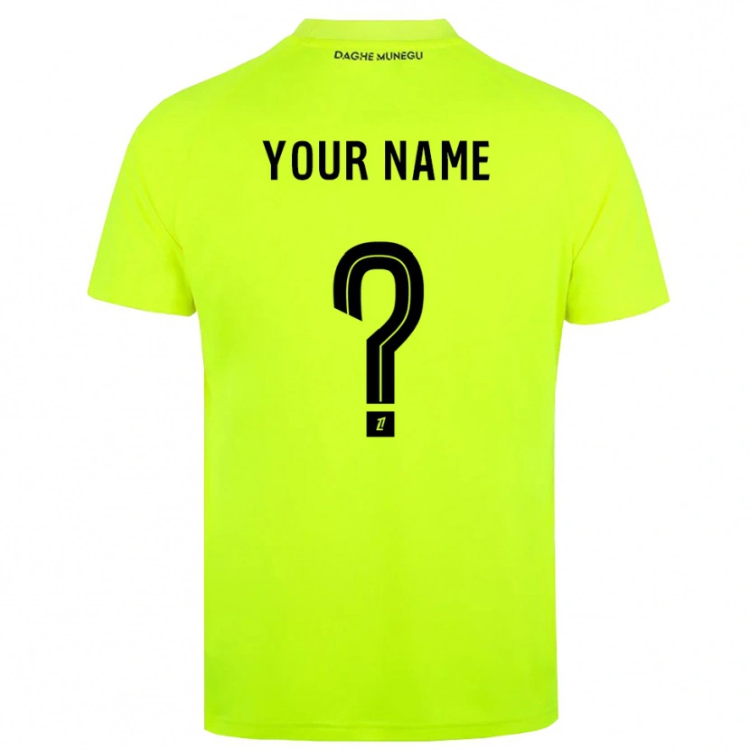 Danxen Barn AS Monaco Fluorescerende Grønn Svart Keeperdrakt 2025/26 Skjorter T-skjorte