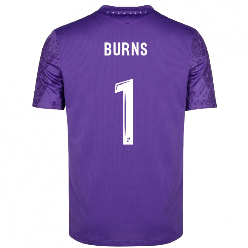 Danxen Barn Emily Burns #1 Lilla Hvit Keeperdrakt 2025/26 Skjorter T-skjorte
