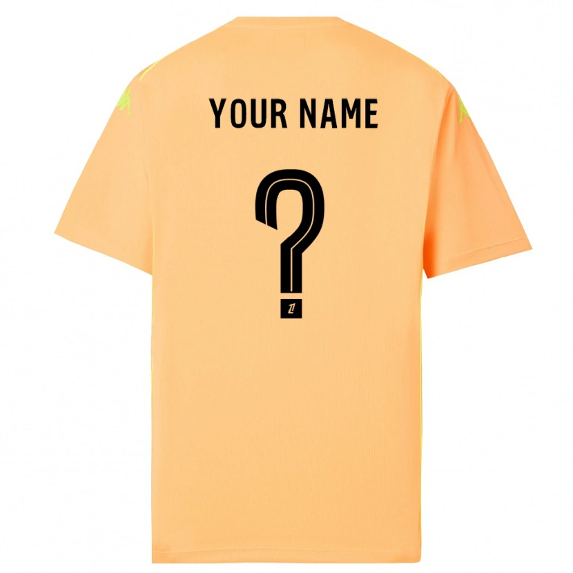 Danxen Barn OGC Nice Lys Oransje Svart Keeperdrakt 2025/26 Skjorter T-skjorte