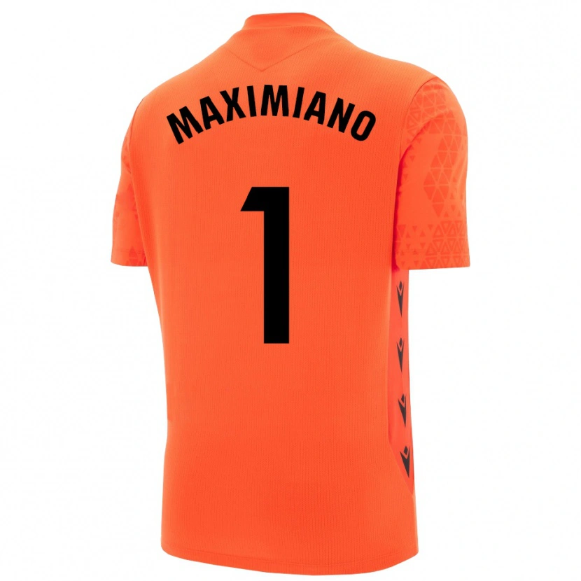 Danxen Barn Luís Maximiano #1 Oransje Svart Keeperdrakt 2025/26 Skjorter T-skjorte