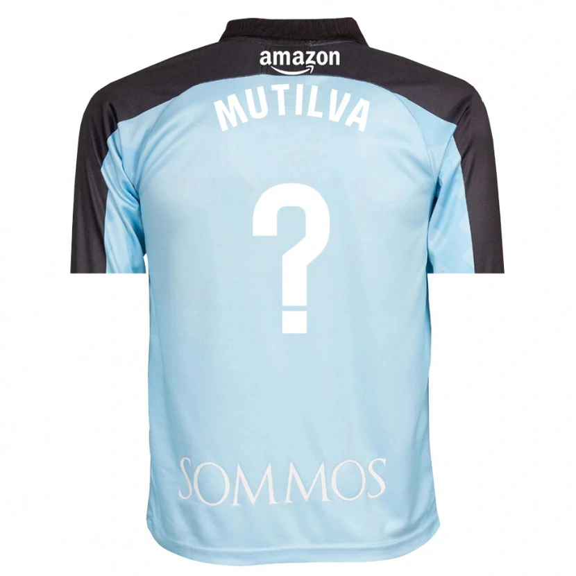 Danxen Barn Aimar Mutilva #0 Lyseblå Svart Keeperdrakt 2025/26 Skjorter T-skjorte