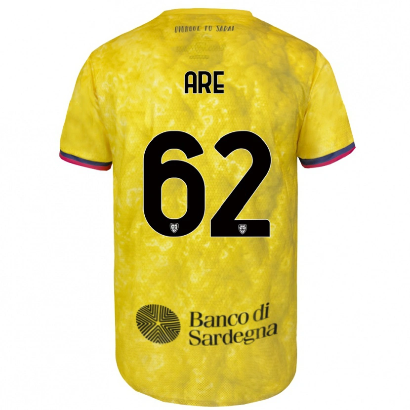 Danxen Barn Emmanuele Are #62 Gul Svart Keeperdrakt 2025/26 Skjorter T-skjorte