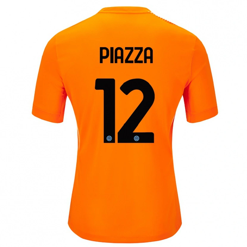 Danxen Barn Alessia Piazza #12 Lys Oransje Svart Keeperdrakt 2025/26 Skjorter T-skjorte