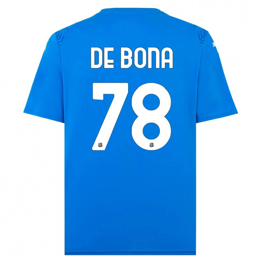 Danxen Barn Francesca De Bona #78 Blå Hvit Keeperdrakt 2025/26 Skjorter T-skjorte