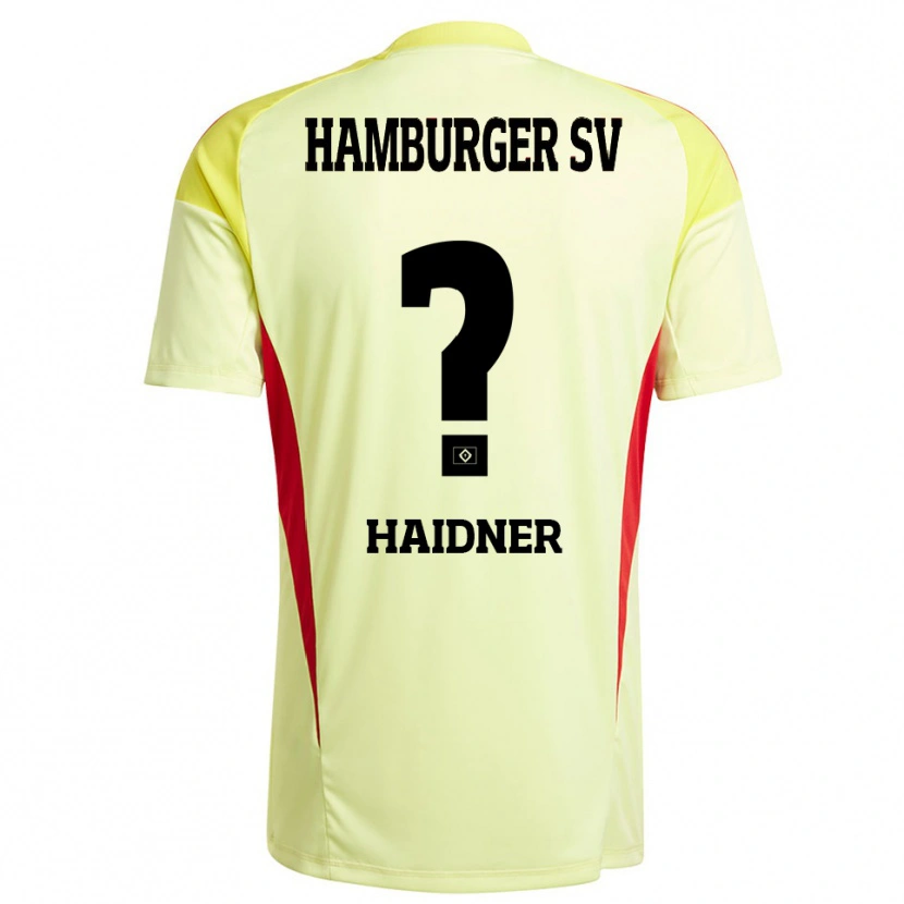 Danxen Barn Larissa Haidner #0 Gul Svart Rød Keeperdrakt 2025/26 Skjorter T-skjorte