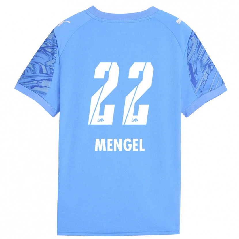 Danxen Barn Luca Mengel #22 Kongeblå Rød Keeperdrakt 2025/26 Skjorter T-skjorte