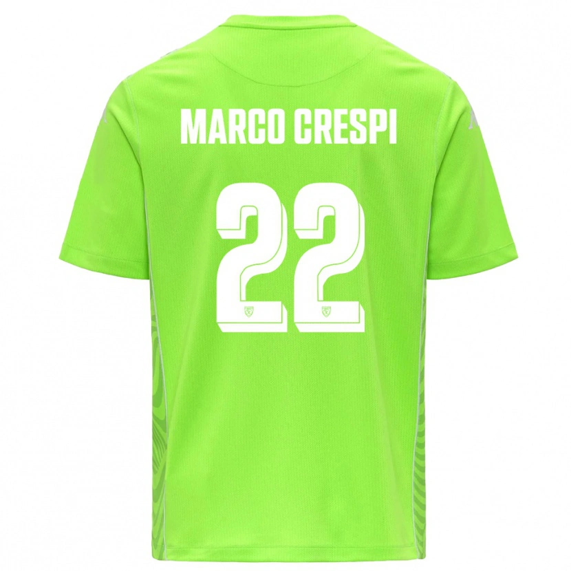 Danxen Barn Gian Marco Crespi #22 Plen Grønn Hvit Keeperdrakt 2025/26 Skjorter T-skjorte