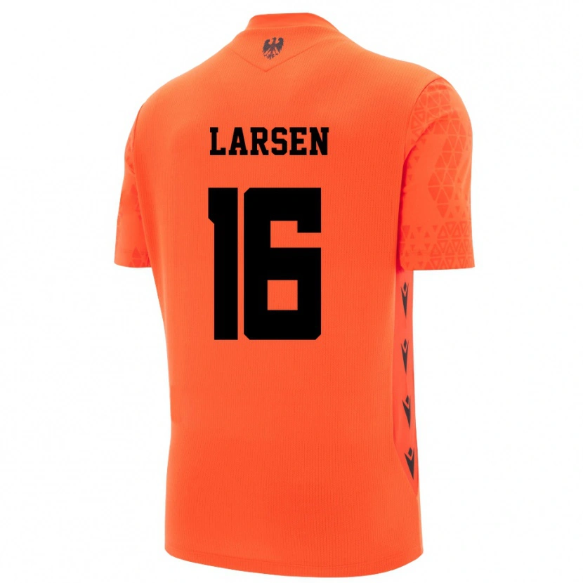 Danxen Barn Kathrine Østergaard Larsen #16 Mørk Oransje Svart Keeperdrakt 2025/26 Skjorter T-skjorte
