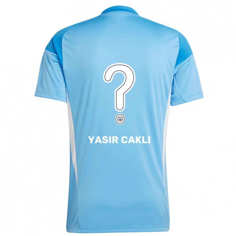 Danxen Barn Ali Yasir Caklı #0 Kongeblå Hvit Keeperdrakt 2025/26 Skjorter T-skjorte