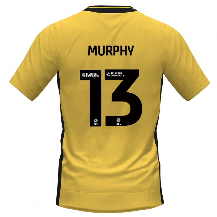 Danxen Barn Joe Murphy #13 Gul Svart Keeperdrakt 2025/26 Skjorter T-skjorte