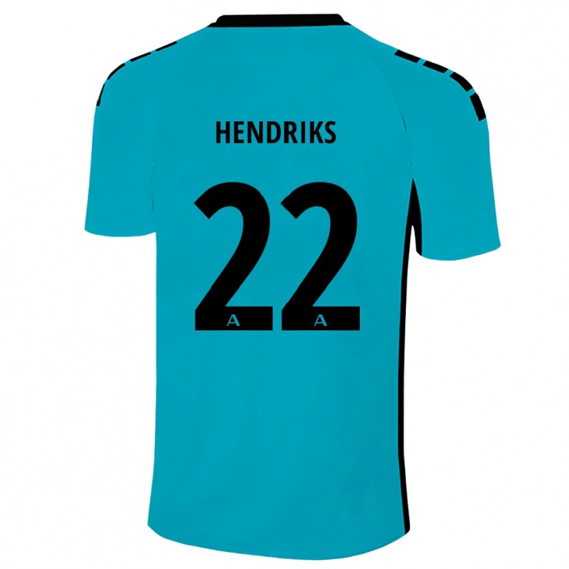 Danxen Barn Tom Hendriks #22 Cyan Keeperdrakt 2025/26 Skjorter T-skjorte