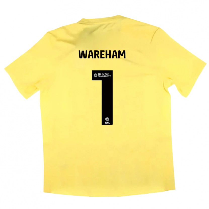 Danxen Barn Laura Wareham #1 Gul Sort Keeperdrakt 2025/26 Skjorter T-skjorte