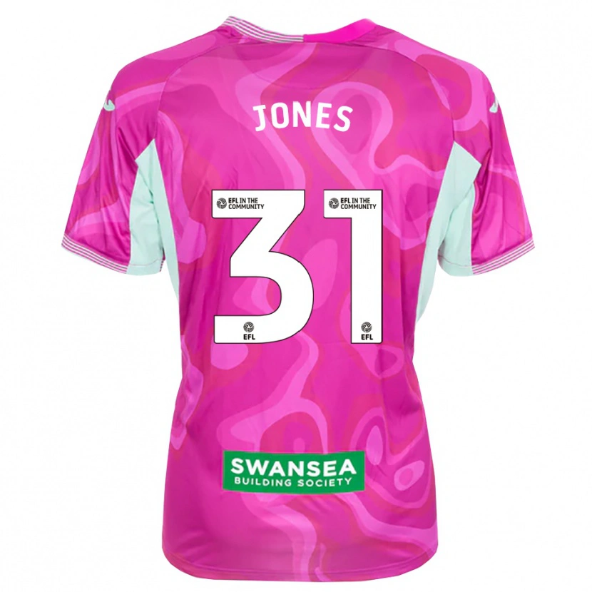 Danxen Barn Verity Jones #31 Magenta Hvit Keeperdrakt 2025/26 Skjorter T-skjorte