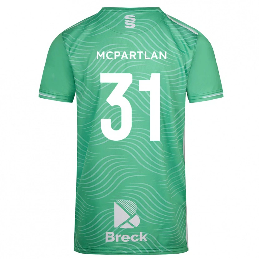 Danxen Barn Cian McPartlan #31 Medium Turkis Keeperdrakt 2025/26 Skjorter T-skjorte