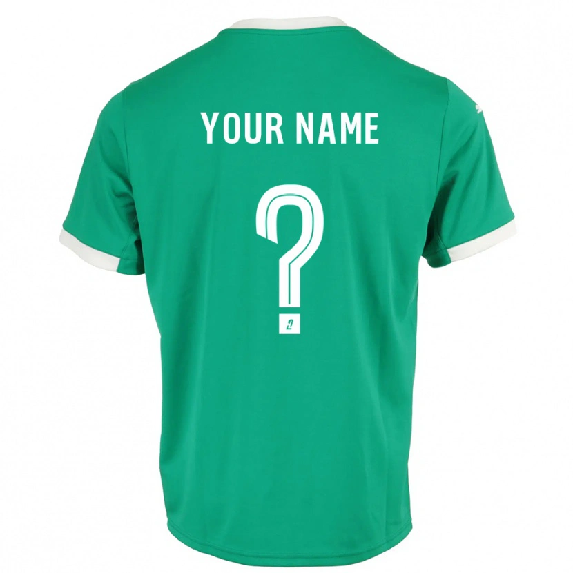 Danxen Barn Troyes AC Grønn Hvit Keeperdrakt 2025/26 Skjorter T-skjorte