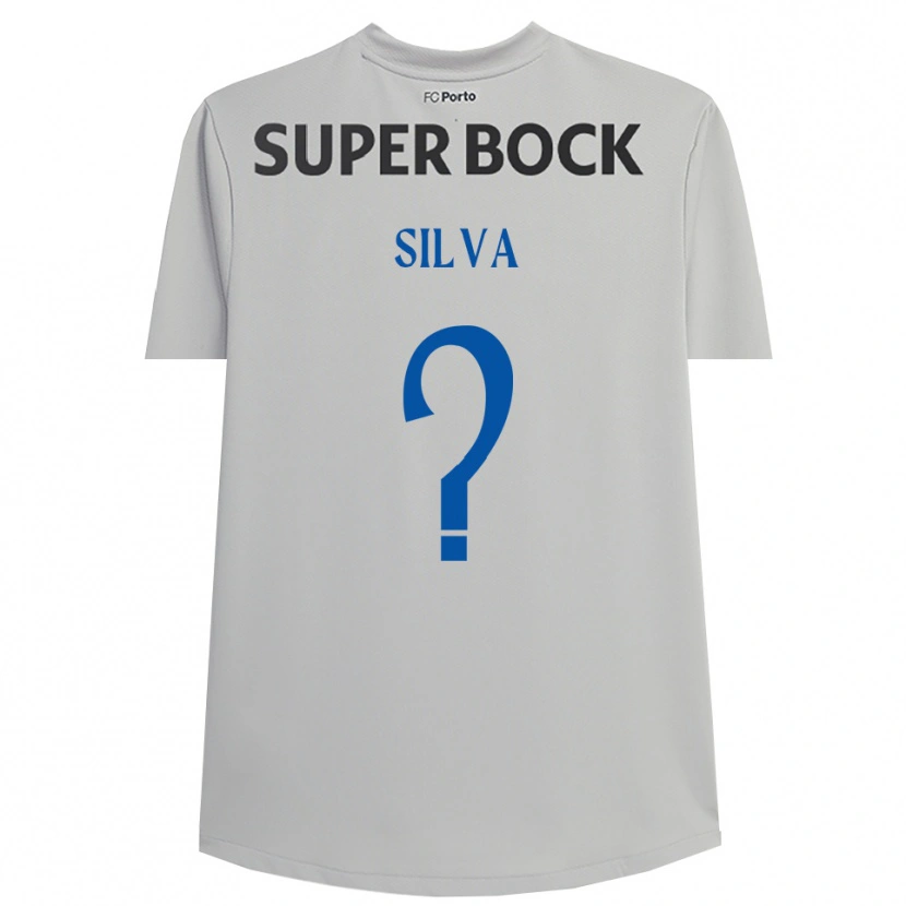 Danxen Barn Gonçalo Silva #0 Lys Grå Svart Keeperdrakt 2025/26 Skjorter T-skjorte