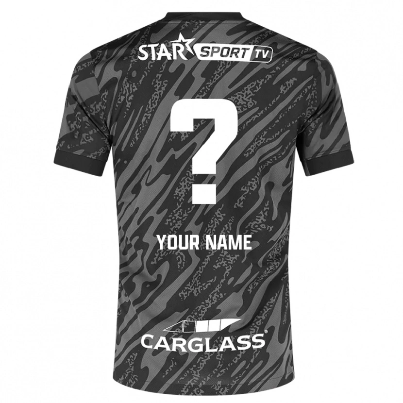 Danxen Barn KRC Genk Mørk Grå Svart Keeperdrakt 2025/26 Skjorter T-skjorte