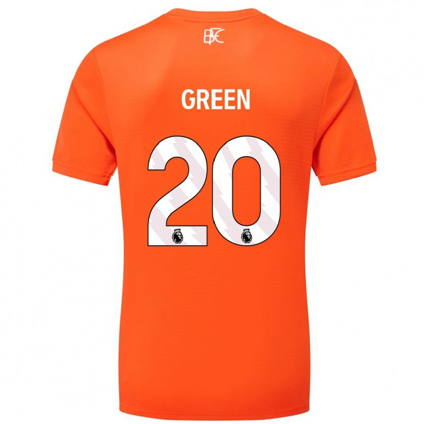 Danxen Barn Etienne Green #20 Oransje Hvit Keeperdrakt 2025/26 Skjorter T-skjorte
