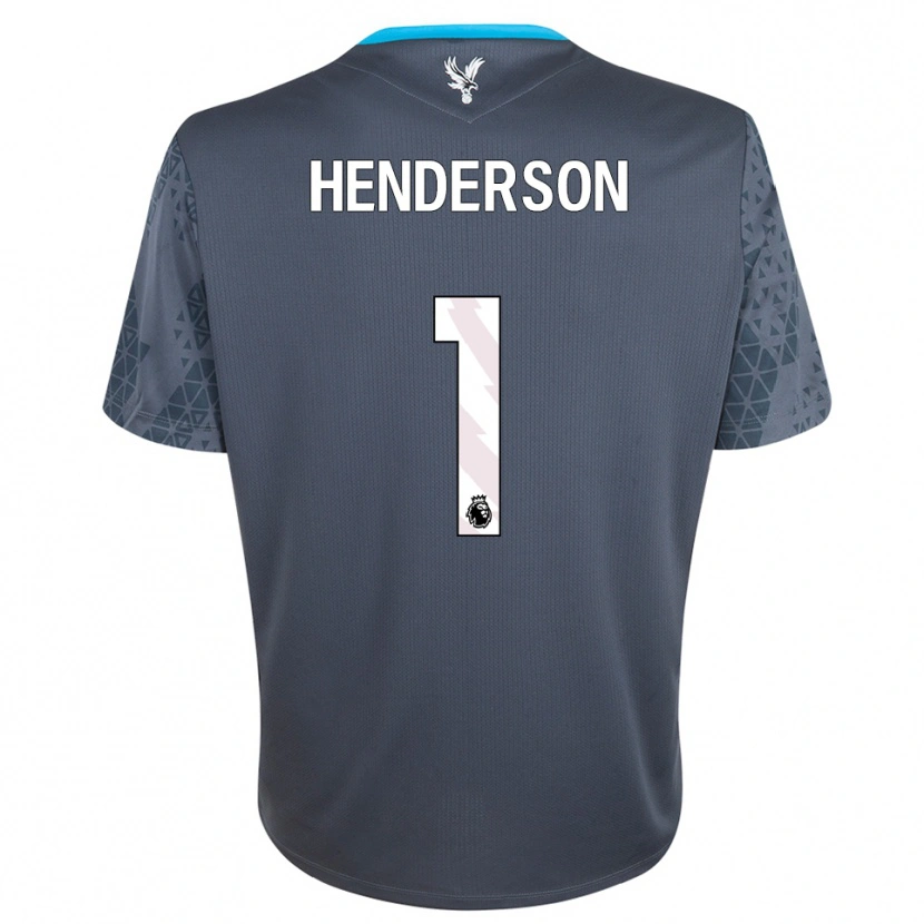 Danxen Barn Dean Henderson #1 Mørk Grå Hvit Keeperdrakt 2025/26 Skjorter T-skjorte