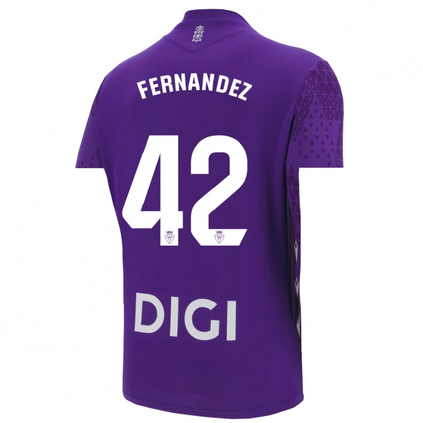 Danxen Barn Rafa Fernández #42 Lilla Hvit Keeperdrakt 2025/26 Skjorter T-skjorte