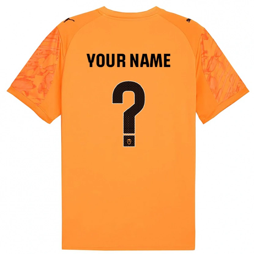 Danxen Barn Valencia Oransje Svart Keeperdrakt 2025/26 Skjorter T-skjorte