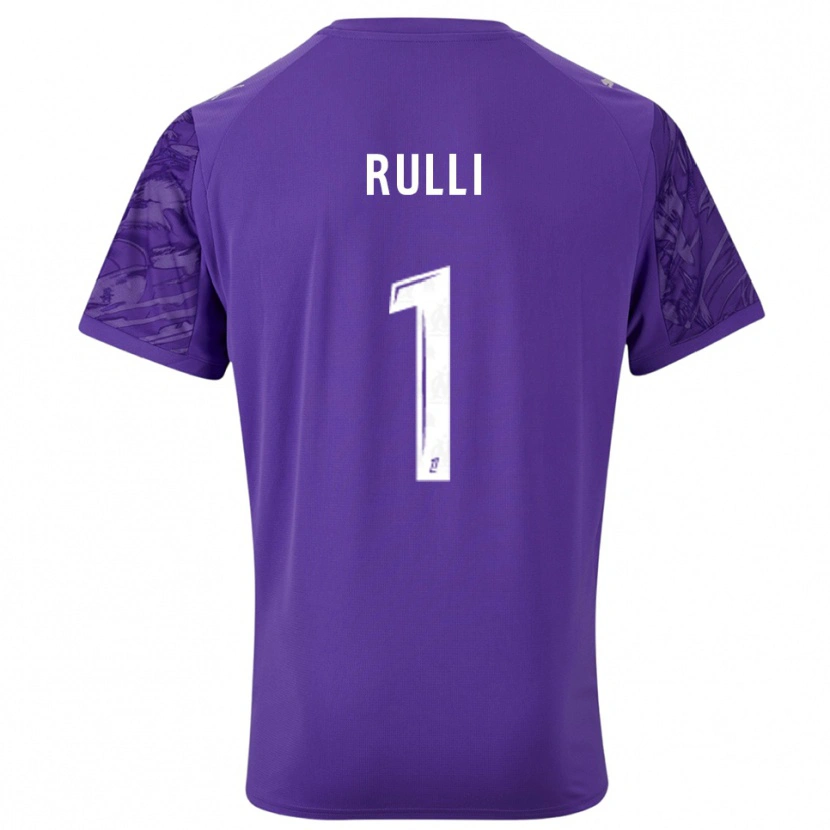 Danxen Barn Gerónimo Rulli #1 Lilla Hvit Keeperdrakt 2025/26 Skjorter T-skjorte