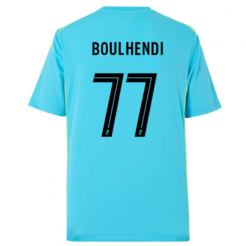 Danxen Barn Teddy Boulhendi #77 Himmelblå Svart Keeperdrakt 2025/26 Skjorter T-skjorte