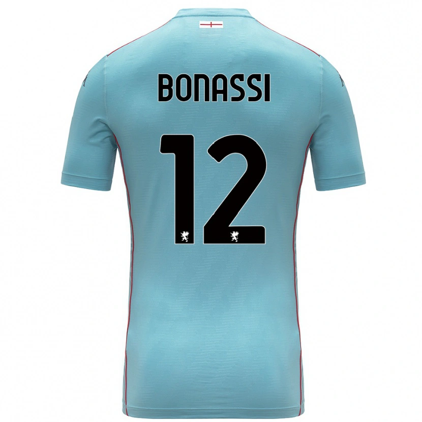 Danxen Barn Lorenzo Bonassi #12 Blå Grå Keeperdrakt 2025/26 Skjorter T-skjorte