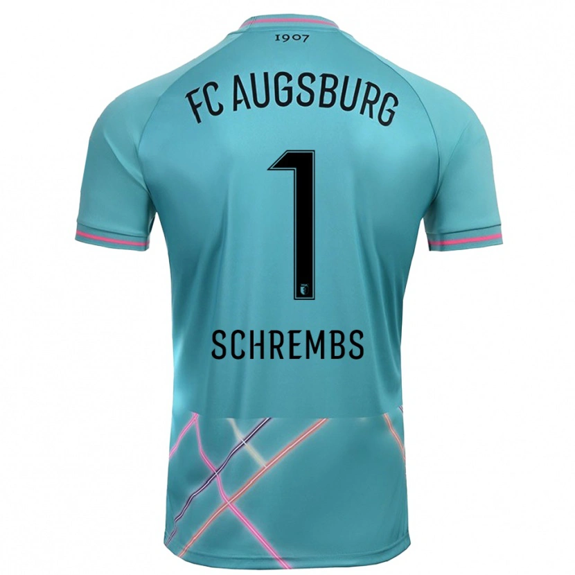 Danxen Barn Luis Schrembs #1 Lys Hav Grønn Keeperdrakt 2025/26 Skjorter T-skjorte