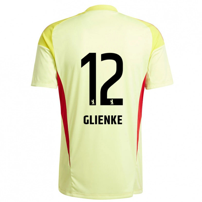 Danxen Barn Niklas Glienke #12 Lys Gul Svart Keeperdrakt 2025/26 Skjorter T-skjorte