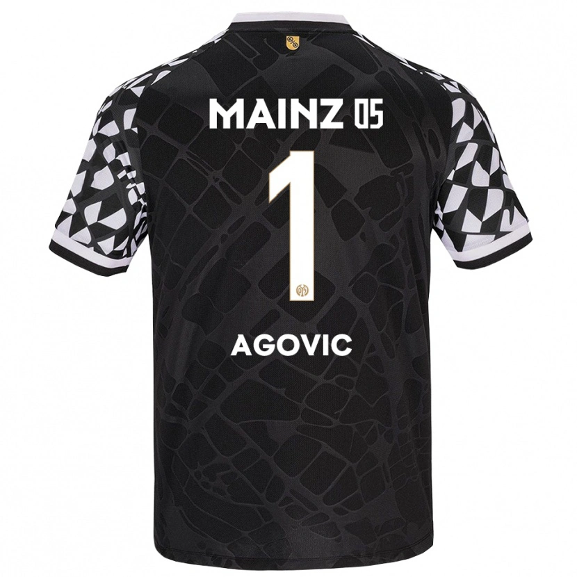 Danxen Barn Daris Agovic #1 Svart Hvit Keeperdrakt 2025/26 Skjorter T-skjorte