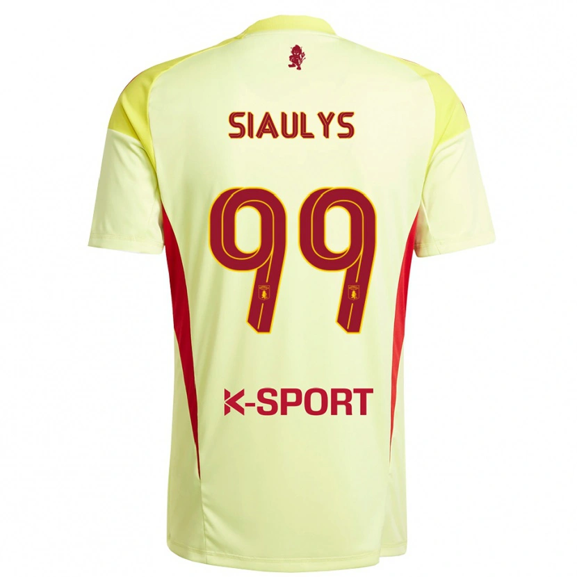 Danxen Barn Ovidijus Siaulys #99 Lys Gul Rød Keeperdrakt 2025/26 Skjorter T-skjorte