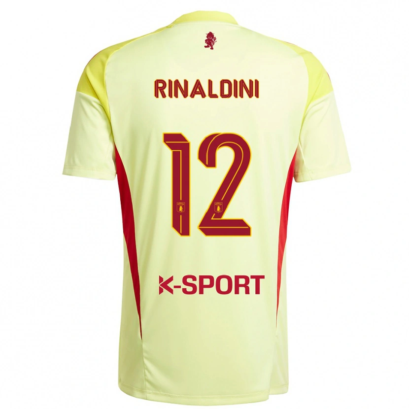 Danxen Barn Ruben Rinaldini #12 Lys Gul Rød Keeperdrakt 2025/26 Skjorter T-skjorte