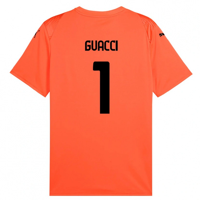 Danxen Barn Marco Guacci #1 Oransje Svart Keeperdrakt 2025/26 Skjorter T-skjorte