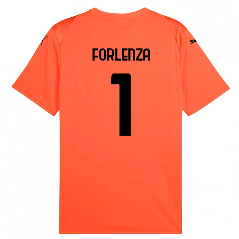 Danxen Barn Carlo Forlenza #1 Oransje Svart Keeperdrakt 2025/26 Skjorter T-skjorte