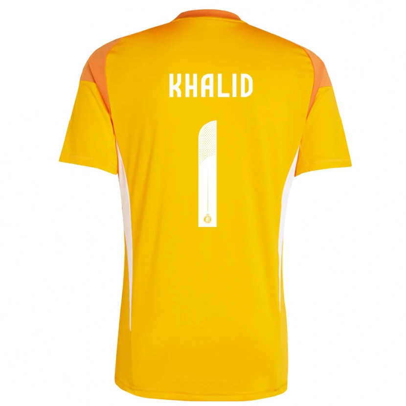 Danxen Barn Sara Khalid #1 Oransje Gul Hvit Keeperdrakt 2025/26 Skjorter T-skjorte