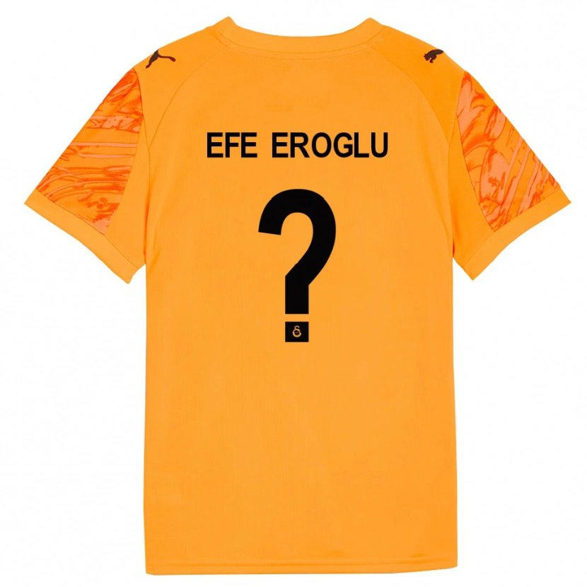 Danxen Barn Cem Efe Eroğlu #0 Mørk Oransje Svart Keeperdrakt 2025/26 Skjorter T-skjorte