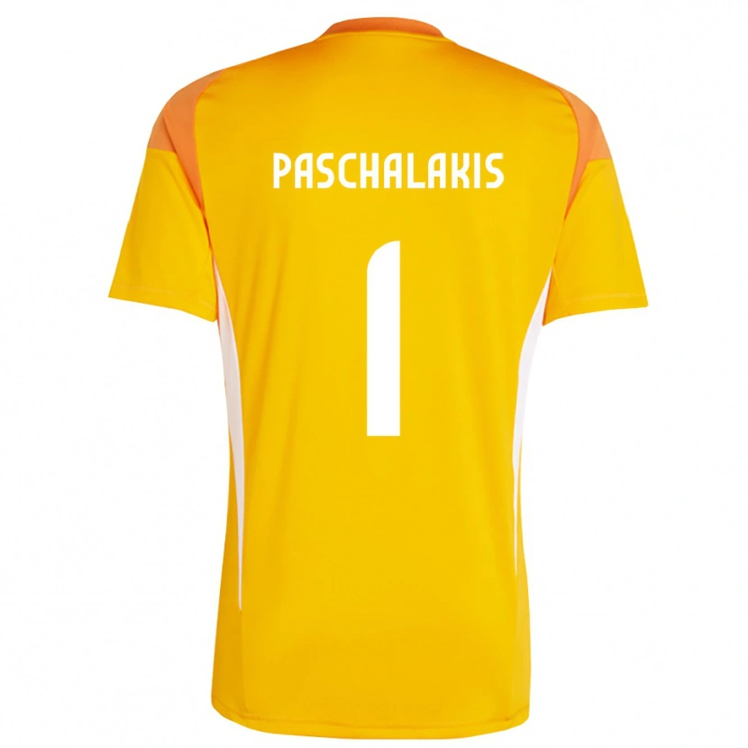 Danxen Barn Alexandros Paschalakis #1 Oransje Hvit Keeperdrakt 2025/26 Skjorter T-skjorte