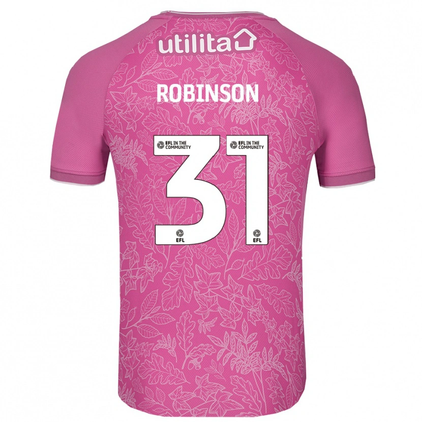 Danxen Barn Leah Robinson #31 Rosa Svart Keeperdrakt 2025/26 Skjorter T-skjorte