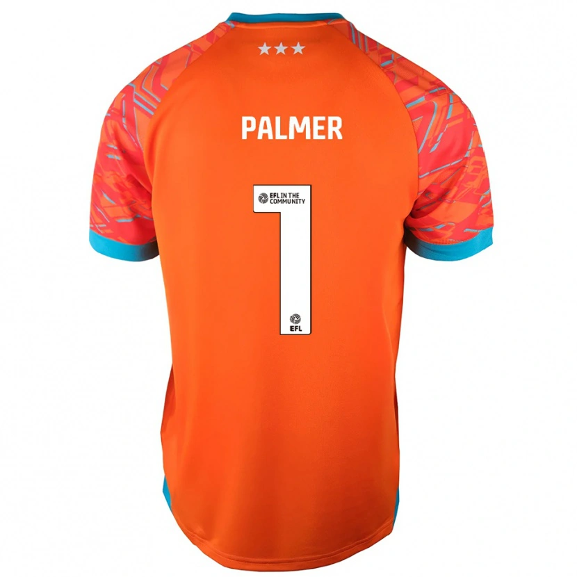 Danxen Barn Alex Palmer #1 Oransje Hvit Keeperdrakt 2025/26 Skjorter T-skjorte