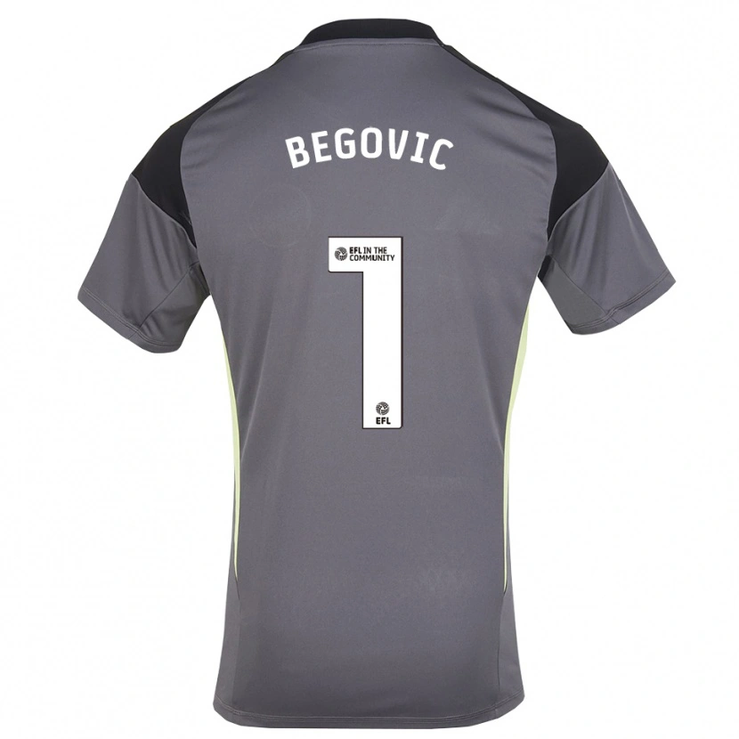 Danxen Barn Asmir Begovic #1 Grå Hvit Keeperdrakt 2025/26 Skjorter T-skjorte