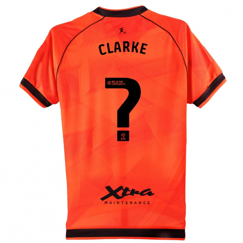 Danxen Barn Kenny Clarke #0 Oransje Sort Keeperdrakt 2025/26 Skjorter T-skjorte