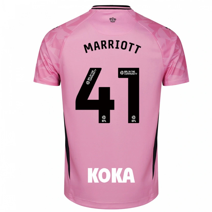 Danxen Barn Alfie Marriott #41 Lys Rosa Svart Keeperdrakt 2025/26 Skjorter T-skjorte