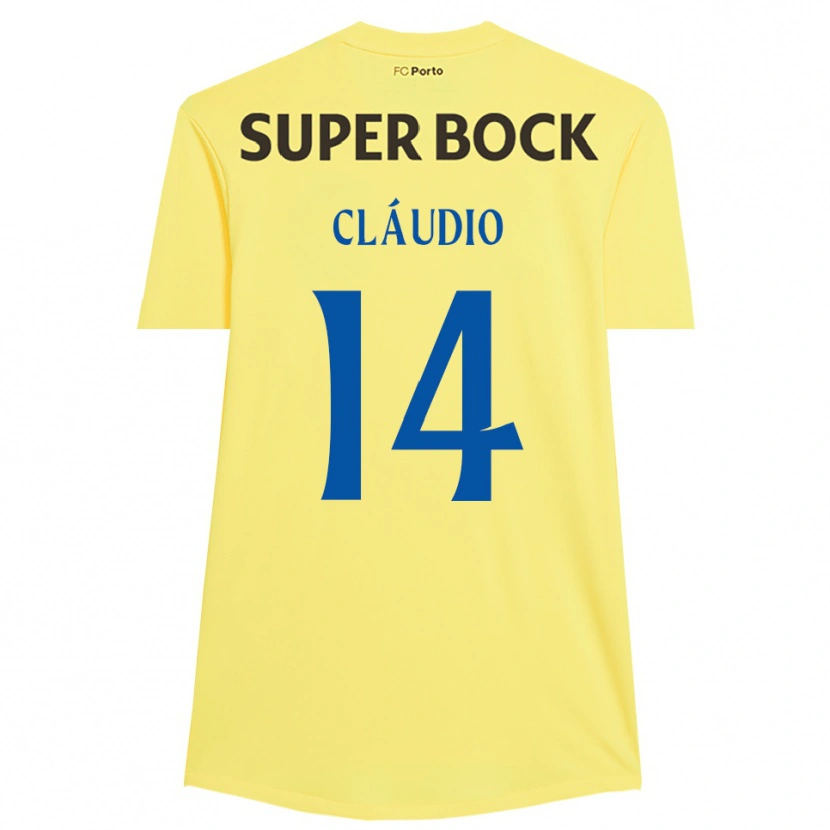 Danxen Barn Cláudio Ramos #14 Lys Gul Svart Keeperdrakt 2025/26 Skjorter T-skjorte