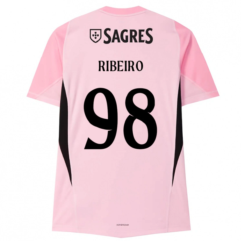 Danxen Barn Ricardo Ribeiro #98 Rosa Svart Keeperdrakt 2025/26 Skjorter T-skjorte