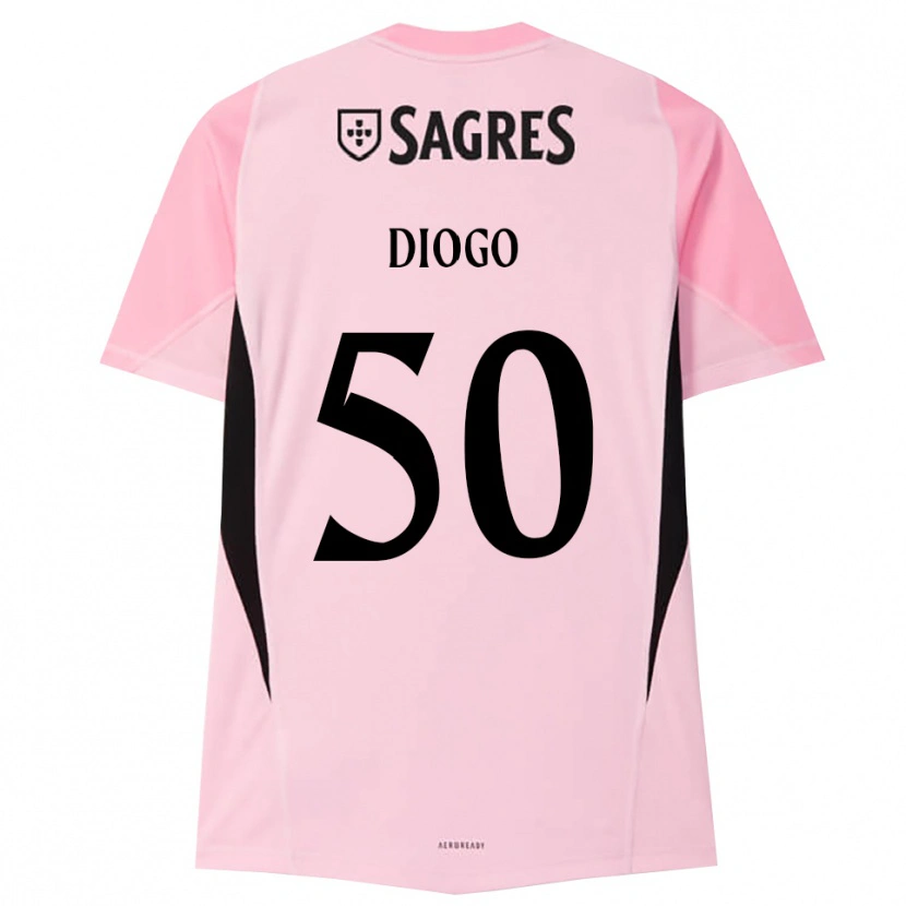 Danxen Barn Diogo Ferreira #50 Rosa Svart Keeperdrakt 2025/26 Skjorter T-skjorte