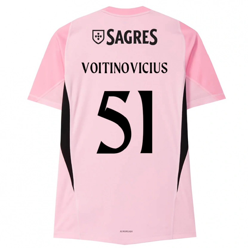 Danxen Barn Arnas Voitinovičius #51 Rosa Svart Keeperdrakt 2025/26 Skjorter T-skjorte